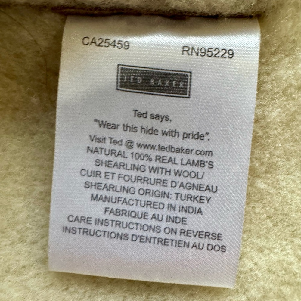 Ted Baker Leather Shearling Jacket - image 7